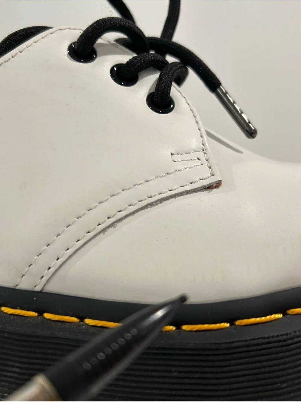 Dr. Martens 1461 Quad White Platform Oxford Shoes Women’s 8 EU 39